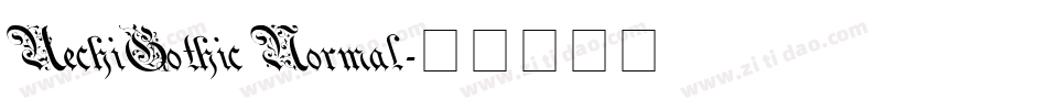 UechiGothic Normal字体转换
